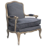 Carla Armchair Charcoal Velvet by Le Forge