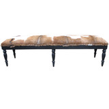 Peter Goat Skin Stool Brown by Le Forge