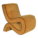 Scroll Gold Occasional Chair by Le Forge