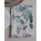 Blue Leaves Kitchen Towel by Baksana