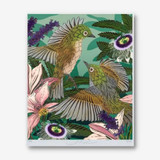 Winged Waxeyes A2 Print by Flox