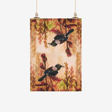 Tūī/Parson Bird Tea Towel by Ali Davies
