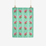 Vintage Rose Tea Towel by Ali Davies - Kitchen Green