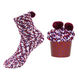 Burgundy Cupcake Socks by outta SOCKS