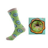 Green Donut Socks by outta SOCKS