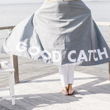 Good Catch Quick Dry Oversized Beach Towel by Santa Barbara Design Studio