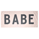 Babe Quick Dry Oversized Beach Towel by Santa Barbara Design Studio