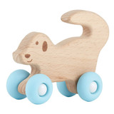 Dog Silicone Wood Toy by Stephan Baby