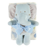 Blue Elephant Blanket Toy Set by Stephan Baby