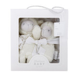 White Lamb Blanket Toy Set by Stephan Baby