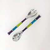 Salad Servers Large Rib by Vanillaware- Multi Colour