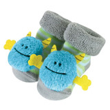 Blue Monster Rattle Socks (6-12 months) by Stephan Baby