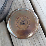 Brass Compass In Leather Pouch by Backyard