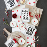 Red Dots Paper Table Runner by Santa Barbara Design Studio