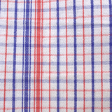 Closeup of Red/Blue/White Commercial No. 10 Tea Towel by Good Linen Co
