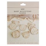 Teddy Bear Baby Milestone Signs