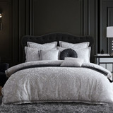 Alexander Silver Duvet Cover Set by Logan & Mason