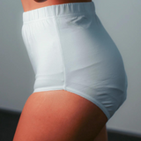 Absorbent Cotton Underwear Women - White