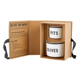 Cardboard Book Set - Olive + Pit Bowls by Santa Barbara Design Studio