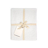 Linen Round Tablecloth 228cm by Bambury White
