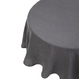Linen Round Tablecloth 228cm by Bambury Charcoal