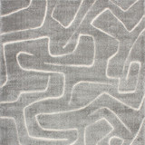 Labyrinth Silver Floor Rug by Ollo