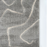Labyrinth Silver Floor Rug by Ollo