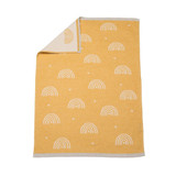 Baby Blanket - Rainbows - Yellow by David Fussenegger