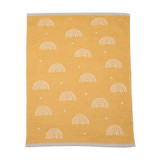 Baby Blanket - Rainbows - Yellow by David Fussenegger