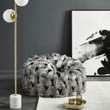 Silver Pheasant Faux Fur Plush Pod by Heirloom