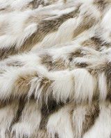Close up of Snowshoe Hare Faux Fur by Heirloom