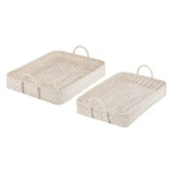 Whitehaven Woven Set of 2 Tray by Ladelle