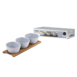 Artisan Blue 4pc Bowl + Tray Set by Ladelle