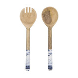 Blue Lagoon Mango Wood Salad Servers by Ladelle
