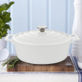 Round Casserole White by La Cuisine