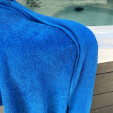 Ecoknit Pool Lounger Towel Pacific Blue