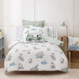 Kids Snoopy Beach Vibes Duvet Cover Set by Peanuts