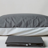 Reversible Duvet Cover by Bedmates in Graphite / Silver