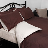 Reversible Duvet Cover by Bedmates in Java / Oyster