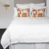 Union Hemstitch White Duvet Sets by Seneca