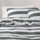 Sydney Duvet Cover Set by Nu Edition - Carbon