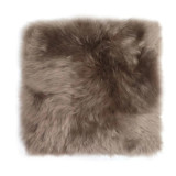 Long Wool Square Seat Pad by Fibre - Vole