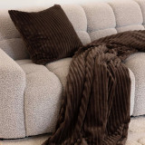 Channel Square Cushion by Bambury - Chocolate