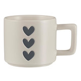 Matte Café Demi Mug - Hearts by Santa Barbara Design Studio