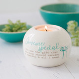 Ceramic Tealight Holder Round - Someone Special by Said with Sentiment