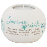 Ceramic Tealight Holder Round - Someone Special by Said with Sentiment