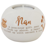 Ceramic Tealight Holder Round - Nan by Said with Sentiment