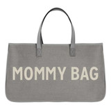 Canvas Tote Grey  - Mommy Bag by Santa Barbara Design Studio