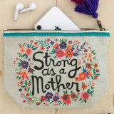 Bag Cosmetic Canvas Strong As A Mother by Natural Life