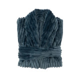 Channel Fleece Robe by Bambury - Petrol